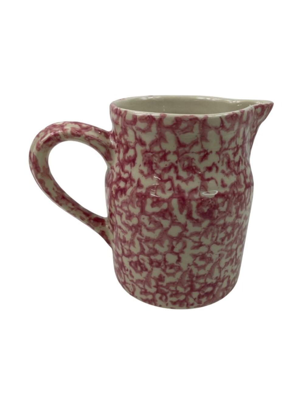 Gerald E Henn Red Spongeware 32 OZ Pitcher Stoneware - Picture 6 of 12